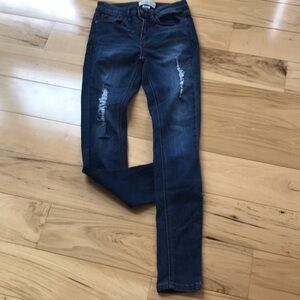 Mudd distressed spandex blend skinny high waist